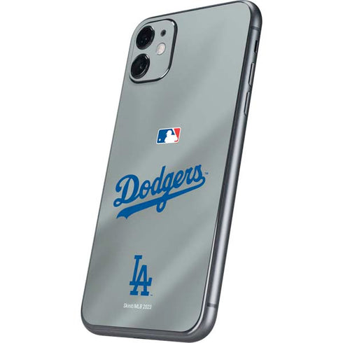 MLB Los Angeles Dodgers Road Jersey iPhone 11 Skin