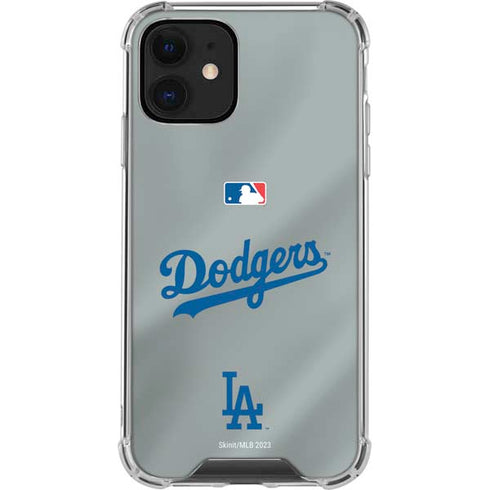 MLB Los Angeles Dodgers Road Jersey iPhone 12 Clear Case