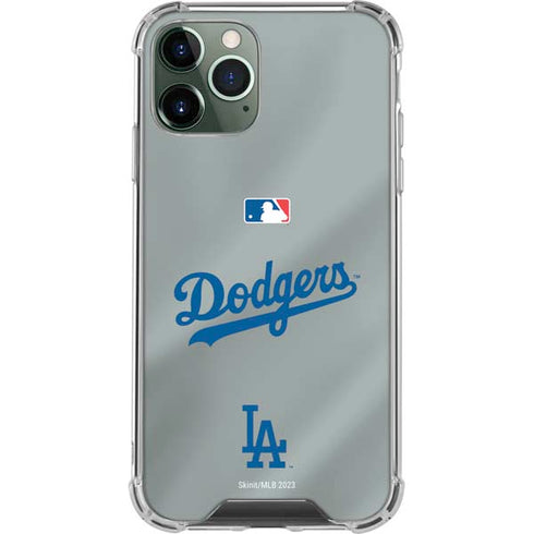 MLB Los Angeles Dodgers Road Jersey iPhone 12 Pro Clear Case