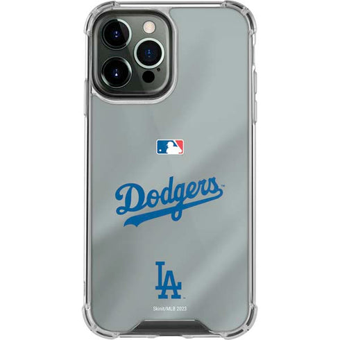 MLB Los Angeles Dodgers Road Jersey iPhone 13 Pro Max Clear Case