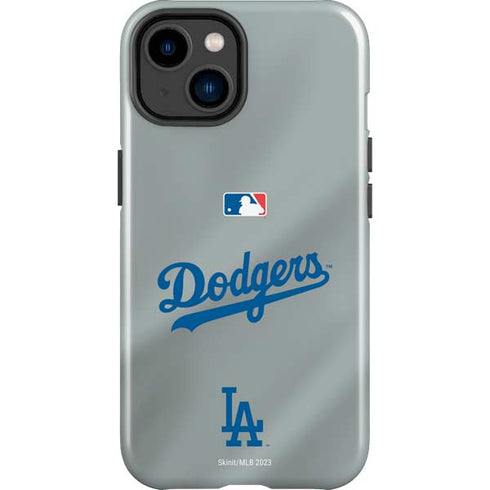 MLB Los Angeles Dodgers Road Jersey iPhone 15 Plus Impact Case