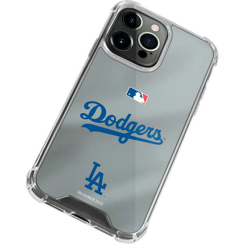 MLB Los Angeles Dodgers Road Jersey iPhone 15 Pro Clear Case