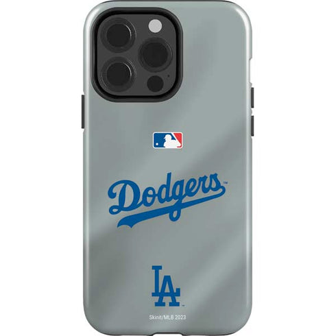 MLB Los Angeles Dodgers Road Jersey iPhone 15 Pro Impact Case
