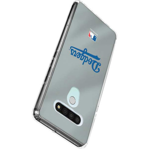 MLB Los Angeles Dodgers Road Jersey LG Stylo 6 Clear Case