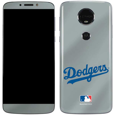 MLB Los Angeles Dodgers Road Jersey Moto E5 Plus Skin