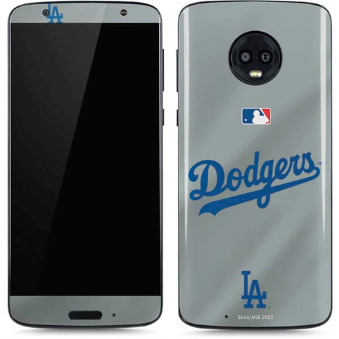MLB Los Angeles Dodgers Road Jersey Moto G6 Skin