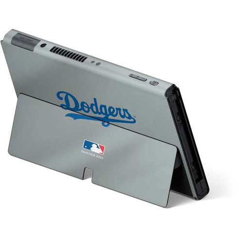 MLB Los Angeles Dodgers Road Jersey Nintendo Switch OLED (2021) Skin