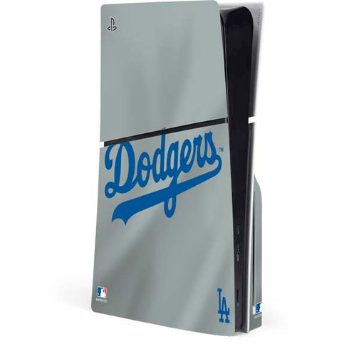 MLB Los Angeles Dodgers Road Jersey PS5 Slim Disk Console Skin