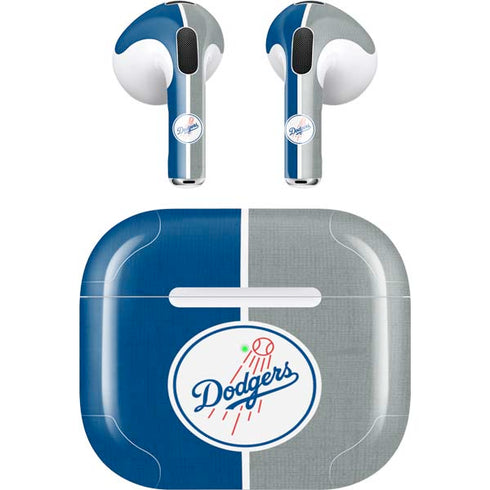 MLB Los Angeles Dodgers Split Apple AirPods (3rd Gen 2021) Skin