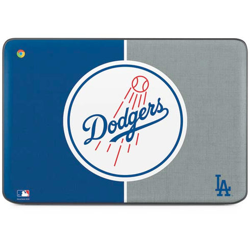 MLB Los Angeles Dodgers Split HP Chromebook Skin