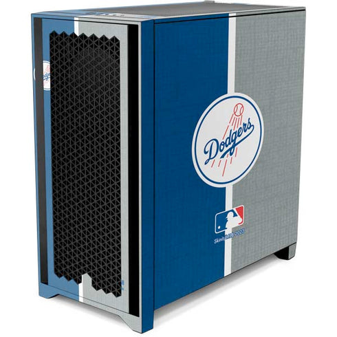 MLB Los Angeles Dodgers Split Corsair 4000D Tempered Glass Mid-Tower ATX Case Skin