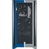MLB Los Angeles Dodgers Split Corsair 4000D Tempered Glass Mid-Tower ATX Case Skin