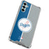 MLB Los Angeles Dodgers Split Galaxy A14 5G Clear Case
