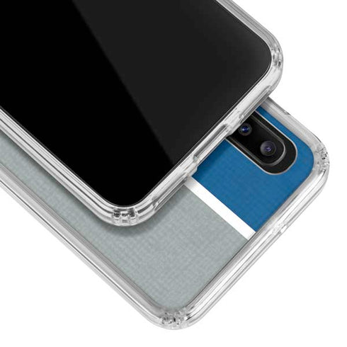 MLB Los Angeles Dodgers Split Galaxy A20 Clear Case