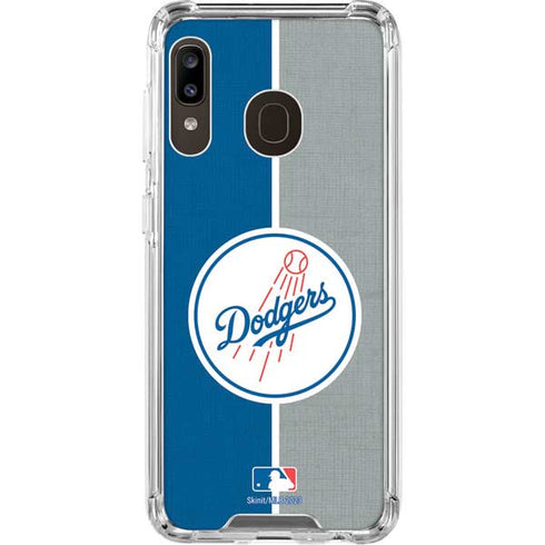 MLB Los Angeles Dodgers Split Galaxy A30 Clear Case