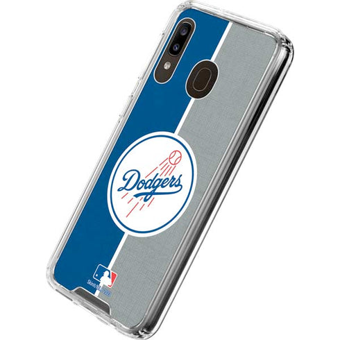 MLB Los Angeles Dodgers Split Galaxy A30 Clear Case