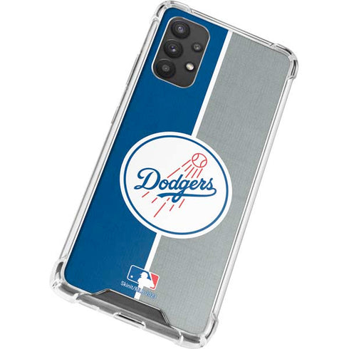 MLB Los Angeles Dodgers Split Galaxy A32 5G Clear Case