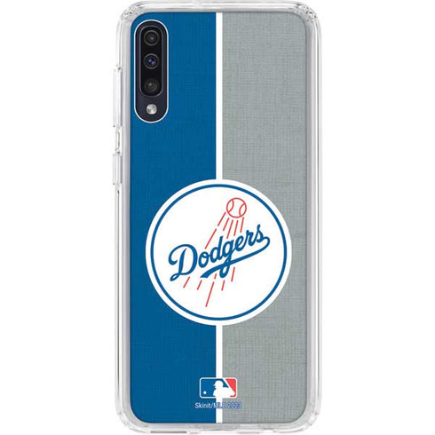 MLB Los Angeles Dodgers Split Galaxy A50 Clear Case