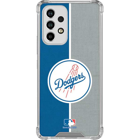 MLB Los Angeles Dodgers Split Galaxy A53 5G Clear Case