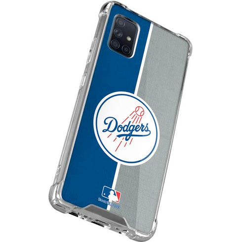 MLB Los Angeles Dodgers Split Galaxy A71 5G Clear Case