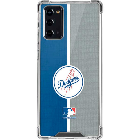 MLB Los Angeles Dodgers Split Galaxy Note20 5G Clear Case