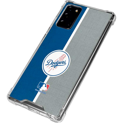 MLB Los Angeles Dodgers Split Galaxy Note20 5G Clear Case