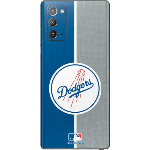 MLB Los Angeles Dodgers Split Galaxy Note20 5G Skin