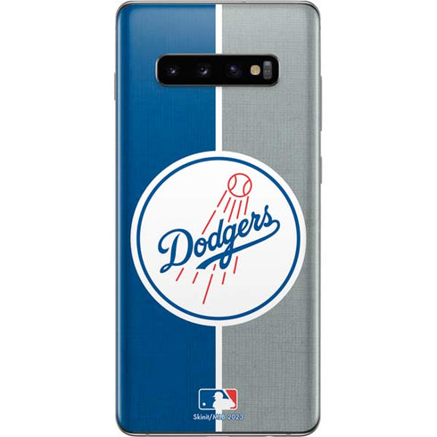 MLB Los Angeles Dodgers Split Galaxy S10 Plus Skin