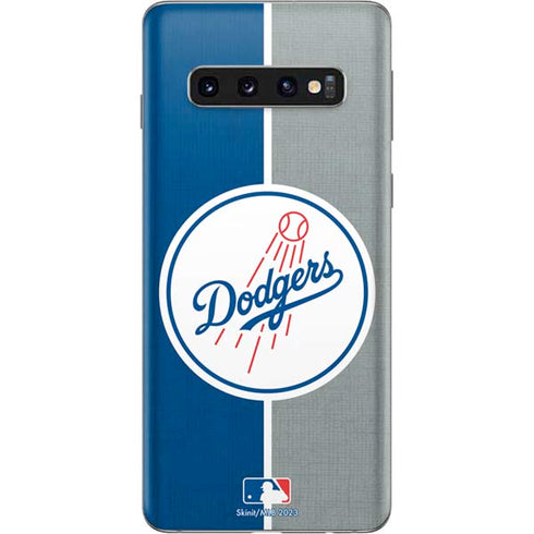 MLB Los Angeles Dodgers Split Galaxy S10 Skin