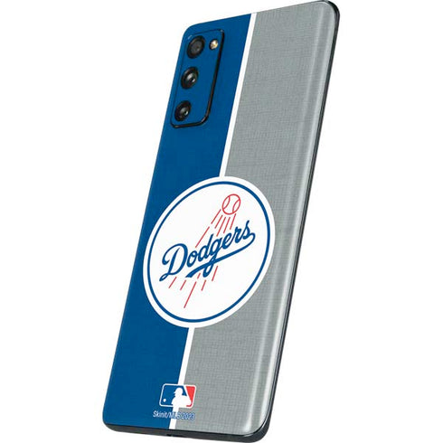 MLB Los Angeles Dodgers Split Galaxy S20 Fan Edition Skin