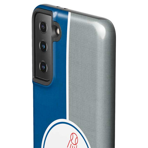 MLB Los Angeles Dodgers Split Galaxy S21 FE Pro Case