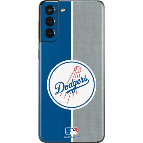 MLB Los Angeles Dodgers Split Galaxy S21 Plus 5G Skin