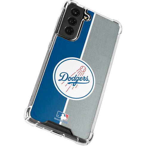 MLB Los Angeles Dodgers Split Galaxy S22 Plus Clear Case