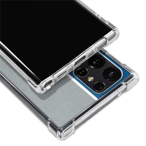 MLB Los Angeles Dodgers Split Galaxy S22 Ultra Clear Case