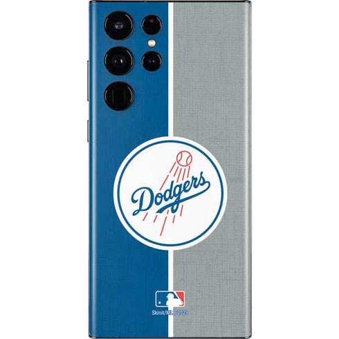 MLB Los Angeles Dodgers Split Galaxy S22 Ultra Skin