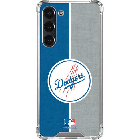 MLB Los Angeles Dodgers Split Galaxy S23 Plus Clear Case