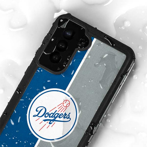 MLB Los Angeles Dodgers Split Galaxy S23 Plus Waterproof Case