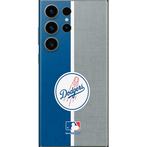 MLB Los Angeles Dodgers Split Galaxy S23 Ultra Skin
