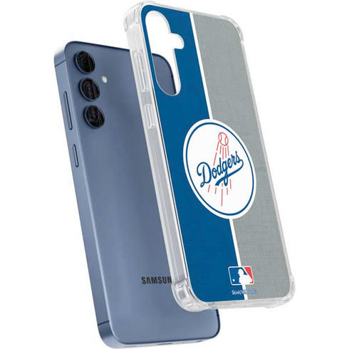 MLB Los Angeles Dodgers Split Galaxy S24 Clear Case