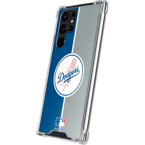 MLB Los Angeles Dodgers Split Galaxy S24 Ultra Clear Case