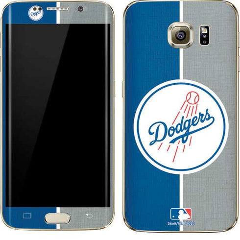 MLB Los Angeles Dodgers Split Galaxy S7 Edge Skin