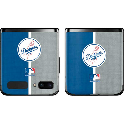 MLB Los Angeles Dodgers Split Galaxy Z Flip Skin