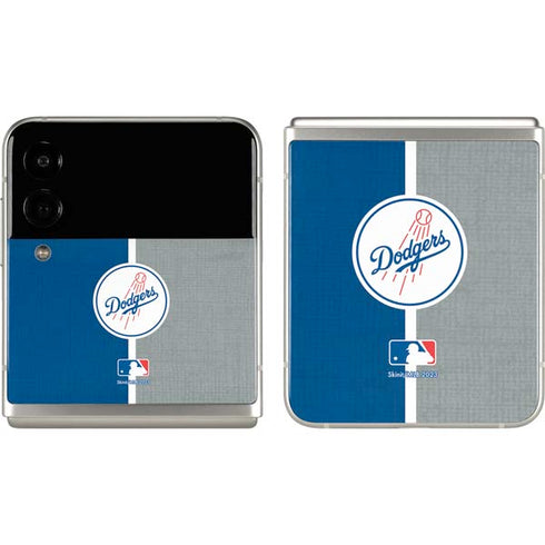 MLB Los Angeles Dodgers Split Galaxy Z Flip3 5G Skin