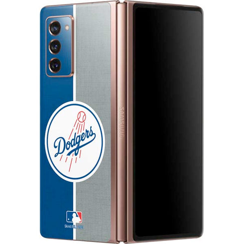 MLB Los Angeles Dodgers Split Galaxy Z Fold2 5G Skin