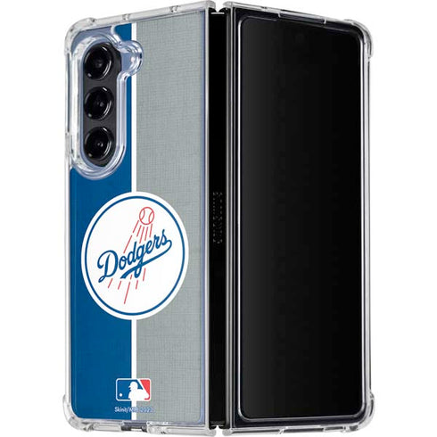 MLB Los Angeles Dodgers Split Galaxy Z Fold5 5G Clear Case