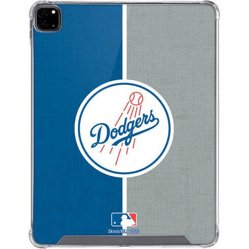 MLB Los Angeles Dodgers Split iPad Pro 12.9in (2020) Clear Case