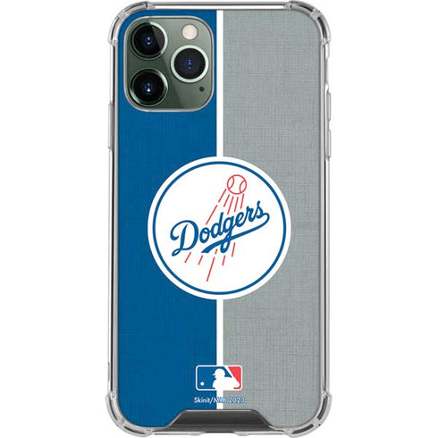 MLB Los Angeles Dodgers Split iPhone 11 Pro Max Clear Case