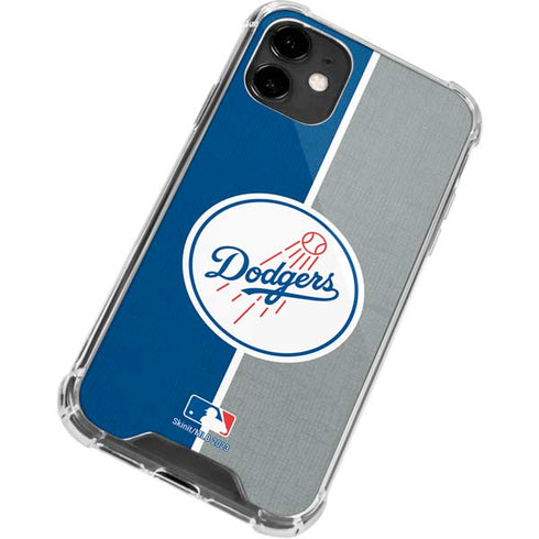 MLB Los Angeles Dodgers Split iPhone 12 Mini Clear Case
