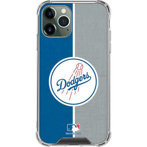MLB Los Angeles Dodgers Split iPhone 12 Pro Clear Case