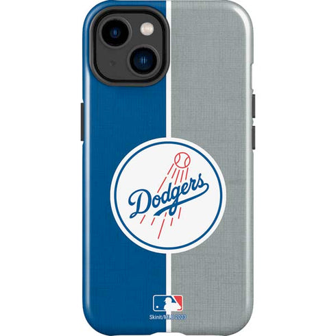 MLB Los Angeles Dodgers Split iPhone 15 Plus Impact Case